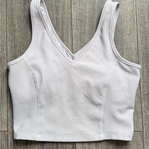 WHITE V-Neck Tank Top